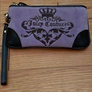 Juicy couture purple wristlet